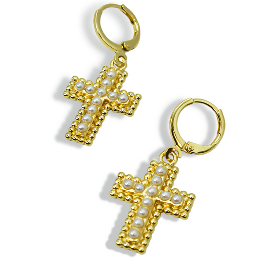 Pendant Cross Earring