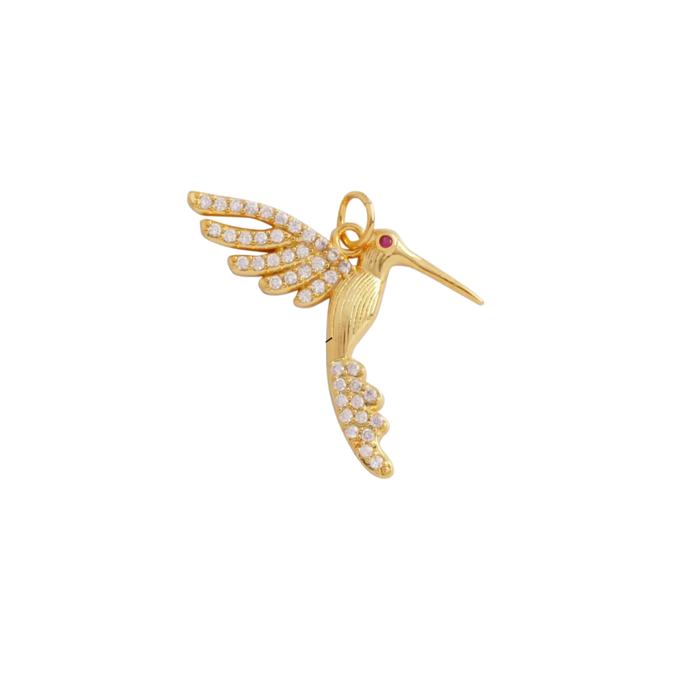 Fluttering Grace Hummingbird Charm ~ Deep South Originals