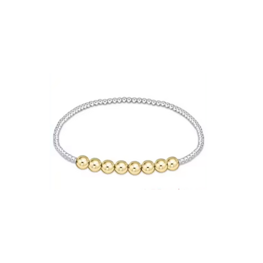 Marlow Bracelet ~ Mixed Metal 18k Gold Plated Non Tarnish Waterproof