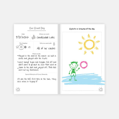 Kids Great Day Journal- Rainbow Stripes