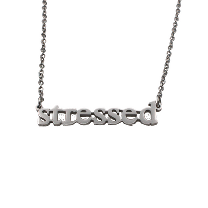 Stressed Cutout Necklace