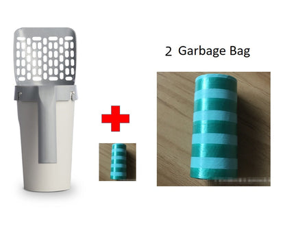 Storage Box Integrated Cat Litter Shovel