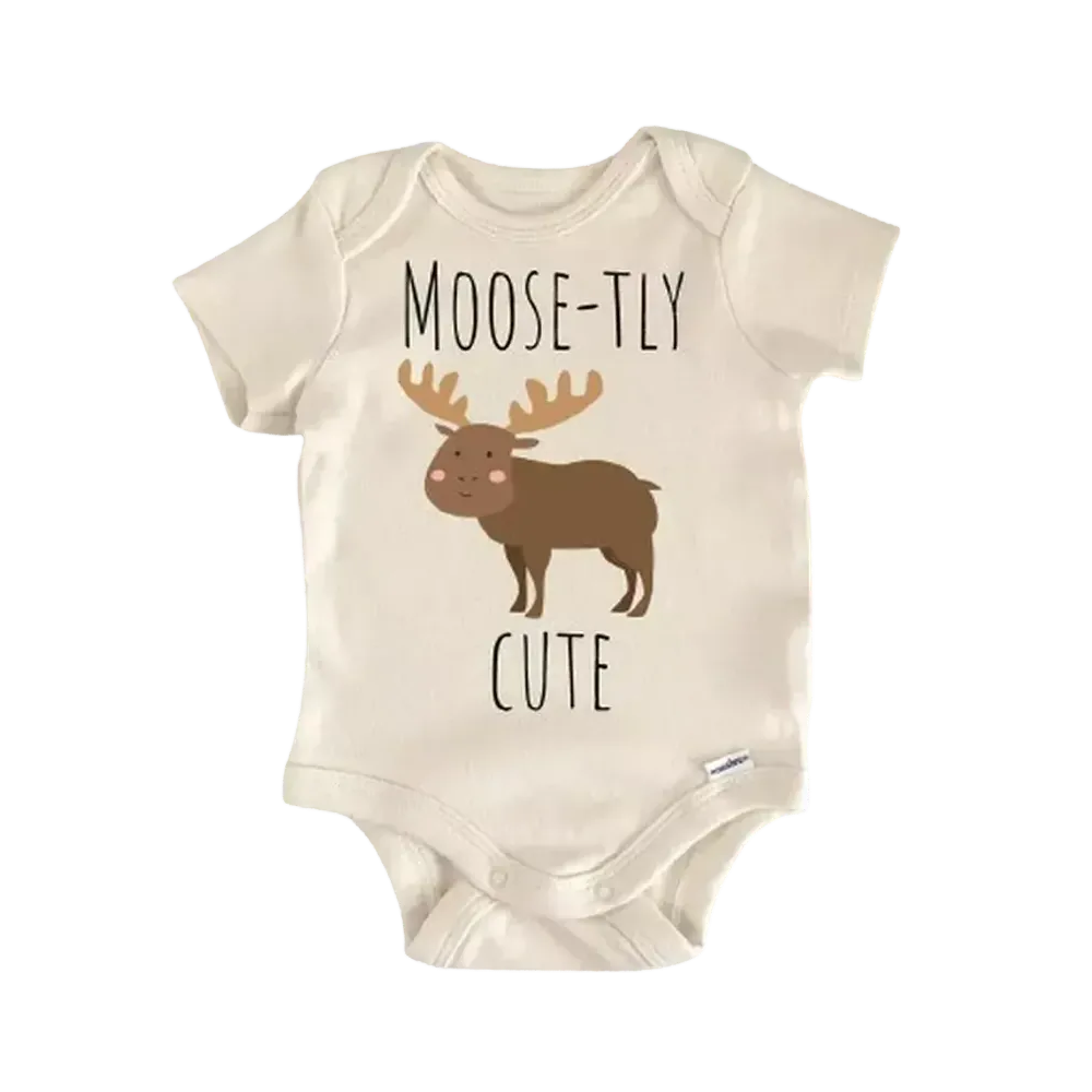 Moose Maine Animal Newborn Baby Onesie® Bodysuit
