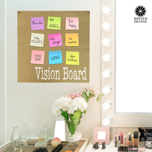 Type Style Vision Board - Custom Decorative Magnetic Board for Wall