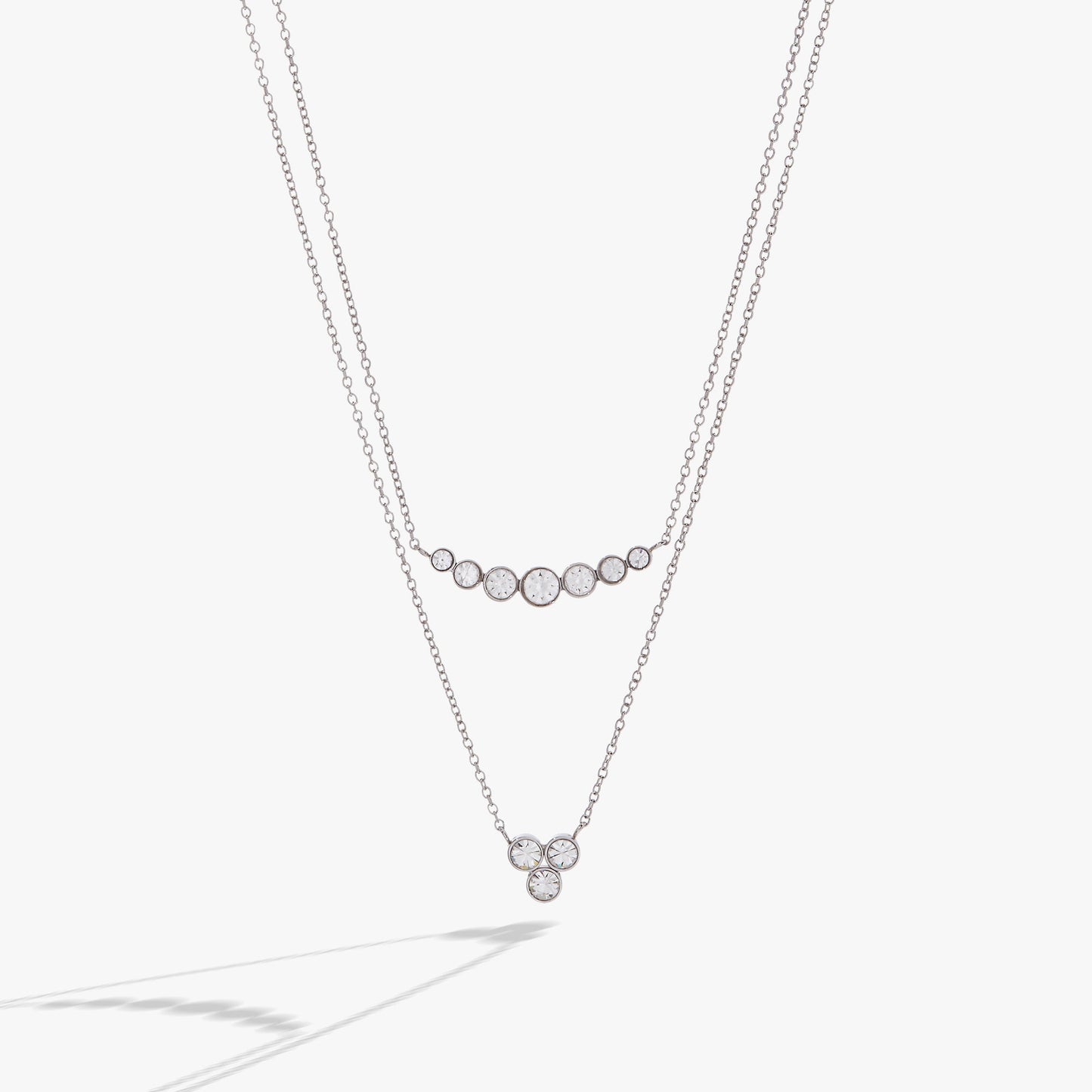 Double-Layer Crystal Necklace