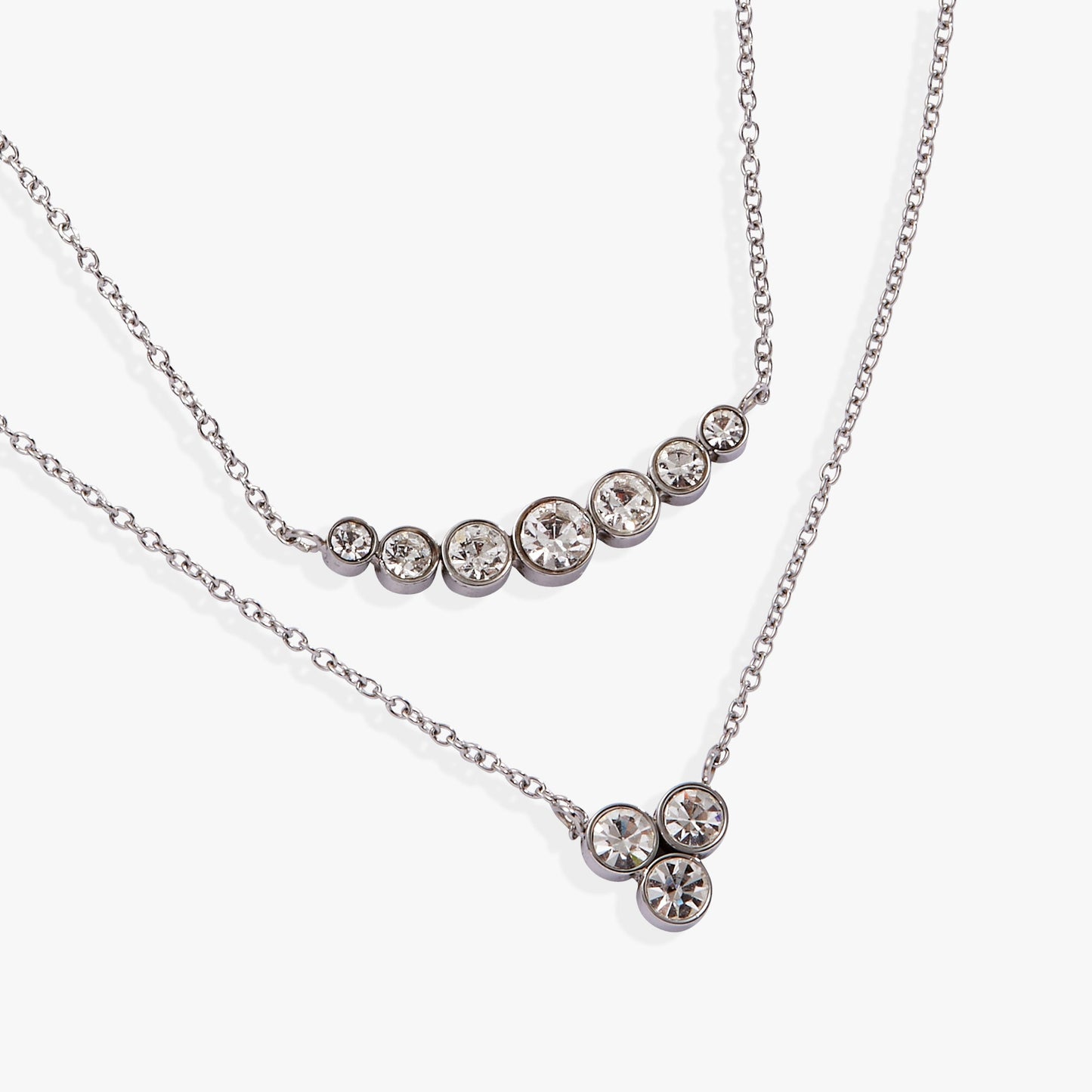 Double-Layer Crystal Necklace
