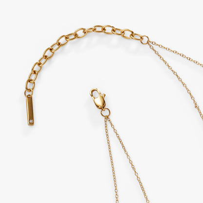 Double-Layer Crystal Necklace