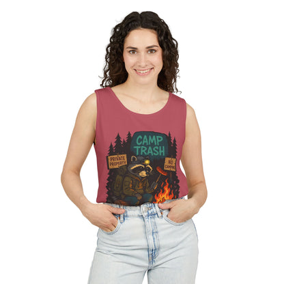 Camp Trash Raccoon Tank Top – Feral & Off-Grid Summer Shirt by Trash Cult