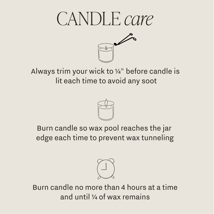 Coastal Lemon Soy Candle - Tinted Glass Jar - 12 oz