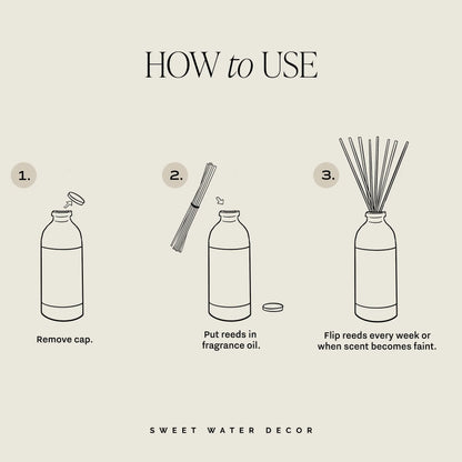 Island Air Tinted Glass Jar Reed Diffuser