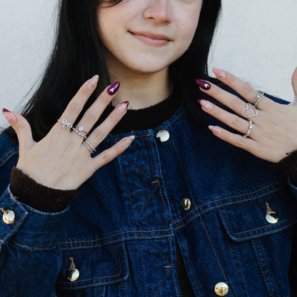Princess Silver Ring Set