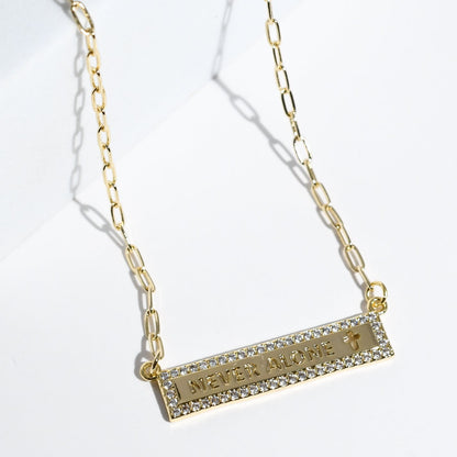 Never Alone Gold Necklace