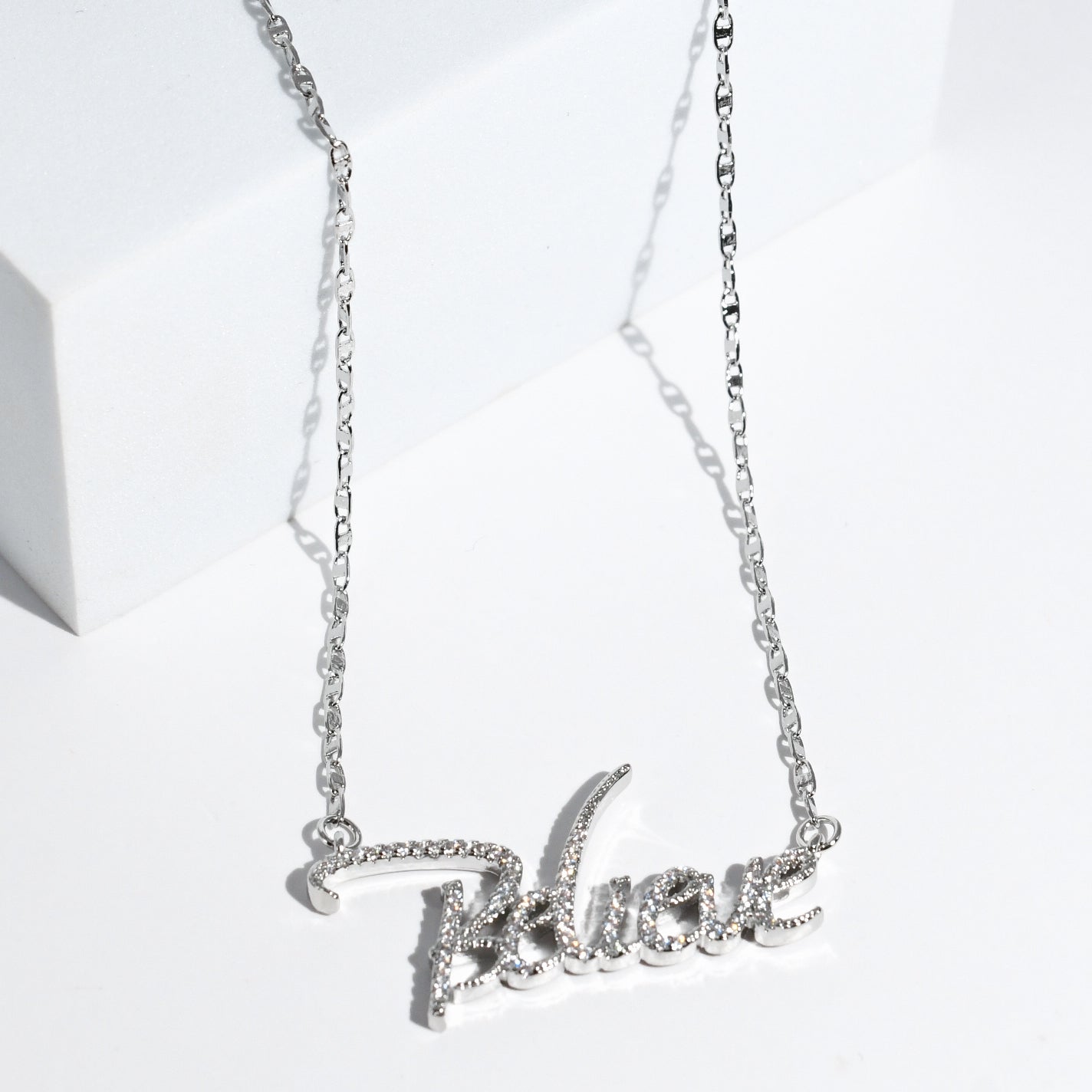 Believe Silver Necklace