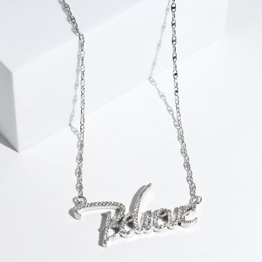 Believe Silver Necklace
