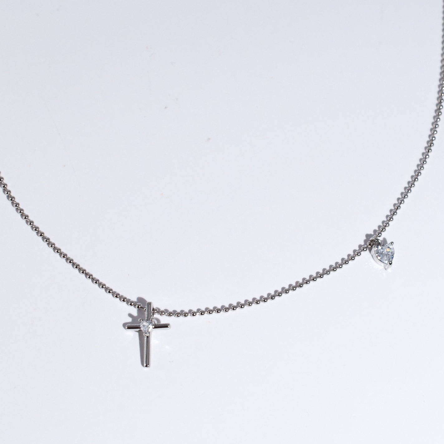 Sisters in Christ Silver Necklace