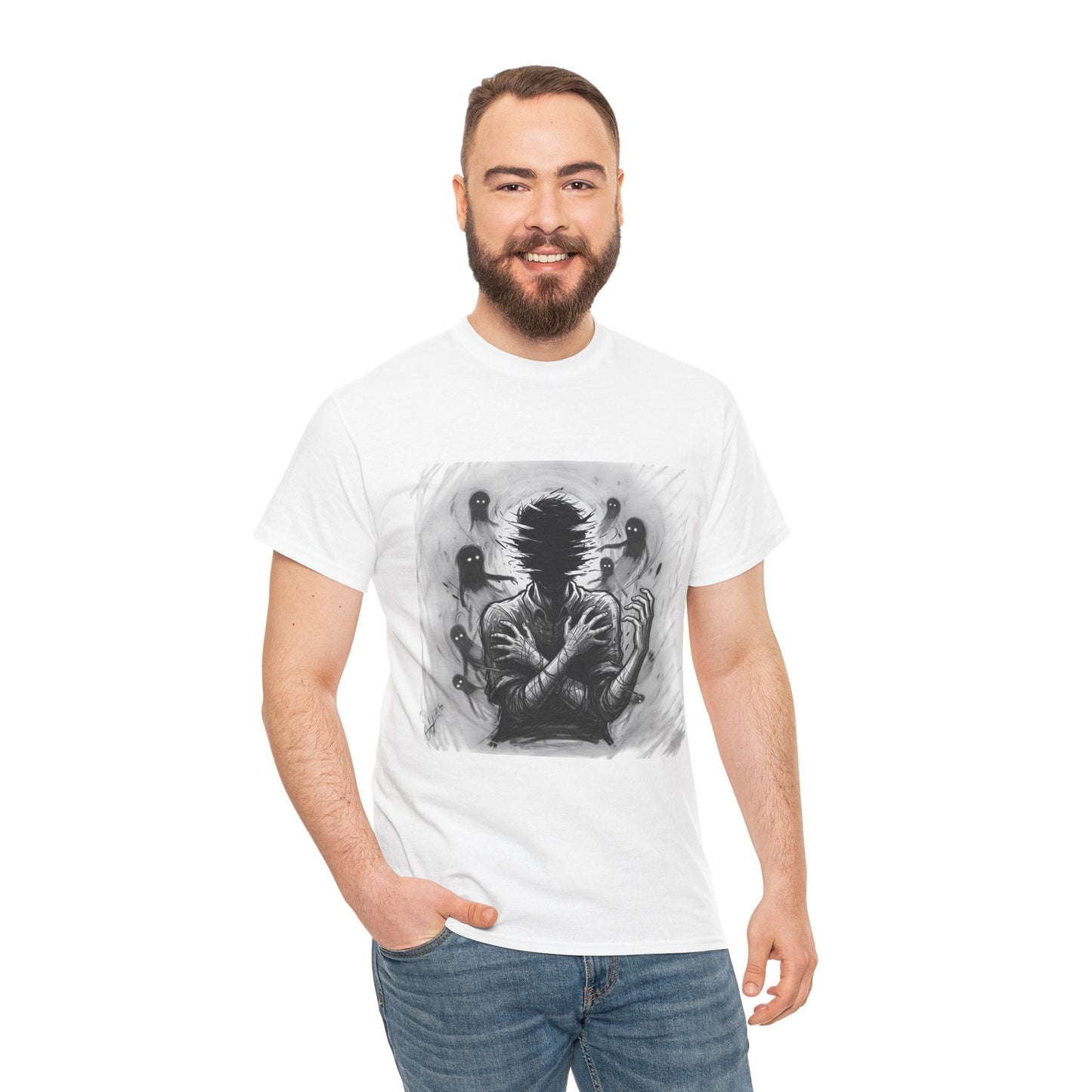 Xian Allen x Trash Cult Shirt – “Don’t Let Them In” | Ghost Spiral Emotional Horror Tee