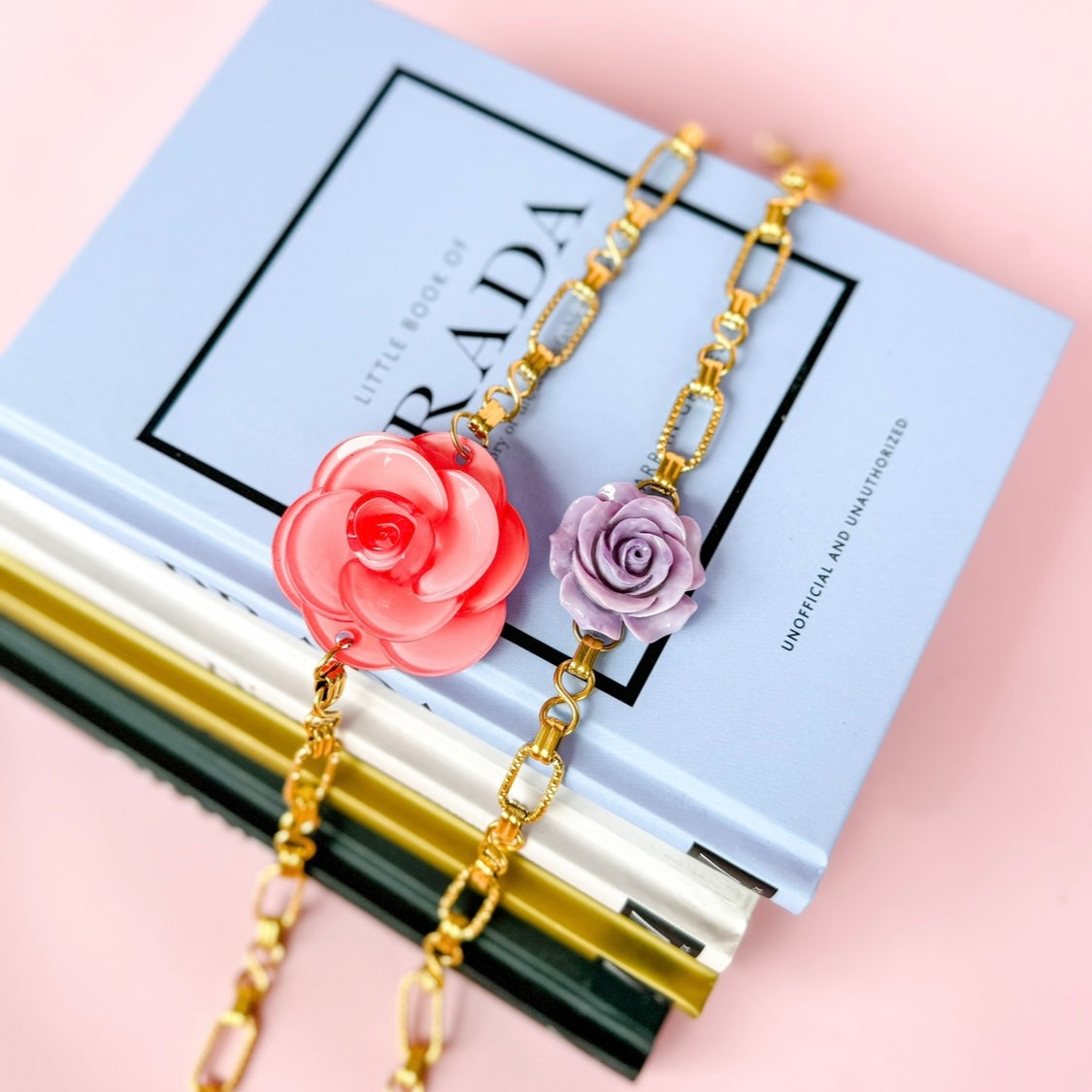 Violet Bloom Chain Necklace