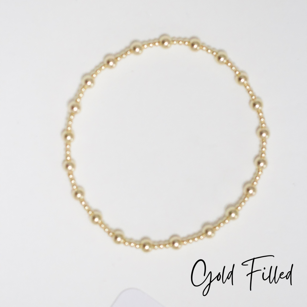 Charlie Beaded Bracelet 14k Gold Filled