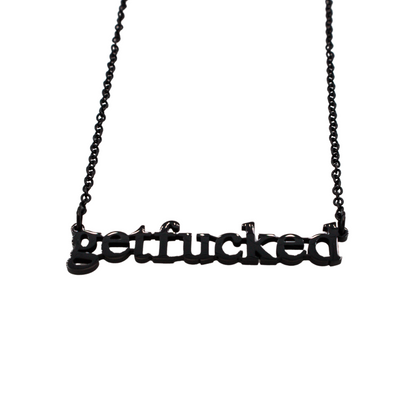 Get Fucked Cutout Necklace