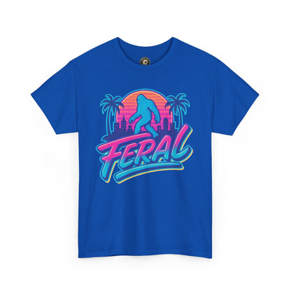 Retro Feral Bigfoot Tee – Tropical Chaos Meets Cryptid Cool