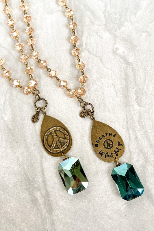 FINAL SALE Breathe Necklace in Bronze