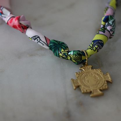 Garden Grace Scarf Necklace