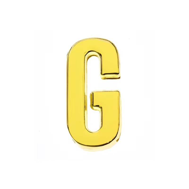 Scarf Slide Letters – 30mm – 14K Gold Non Tarnish