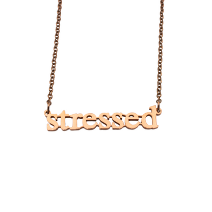Stressed Cutout Necklace