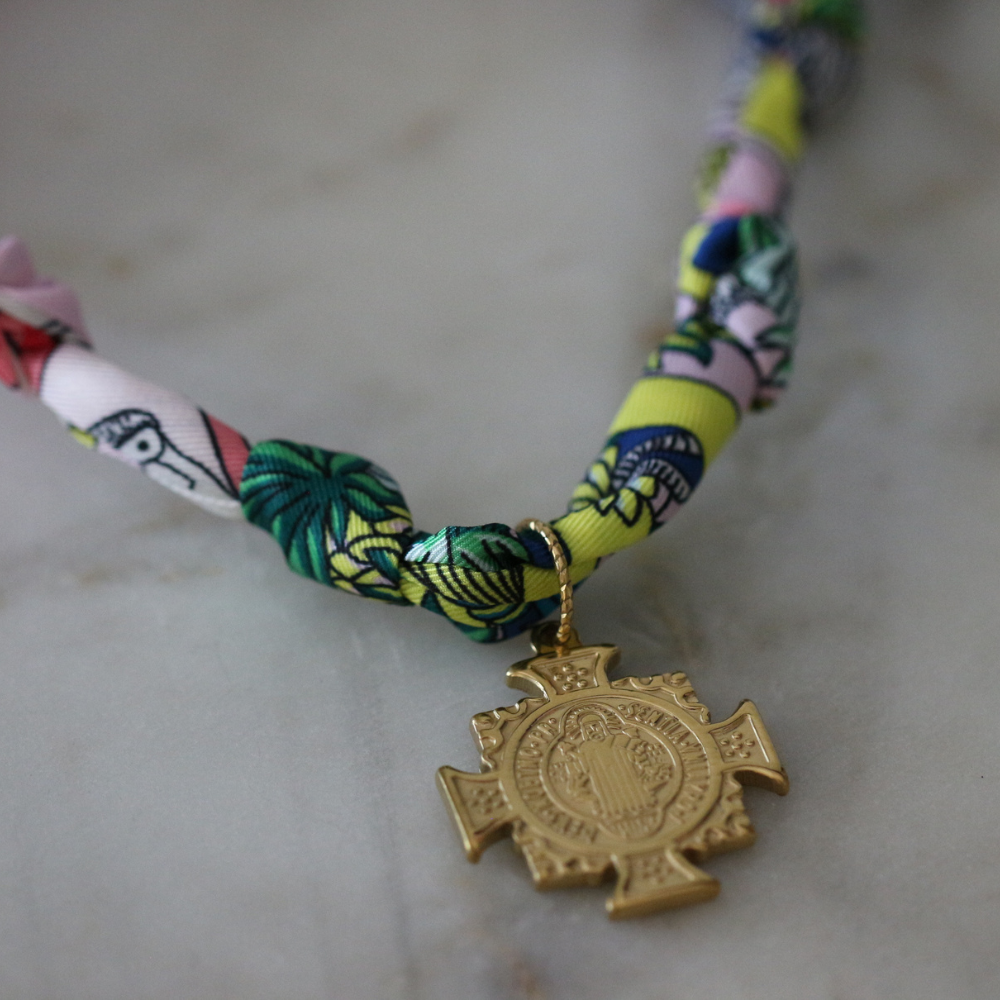 Garden Grace Scarf Necklace