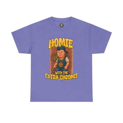 Homie with the Extra Chromie Shirt – Fun Supportive Tee for Down Syndrome Awareness – Gildan 5000