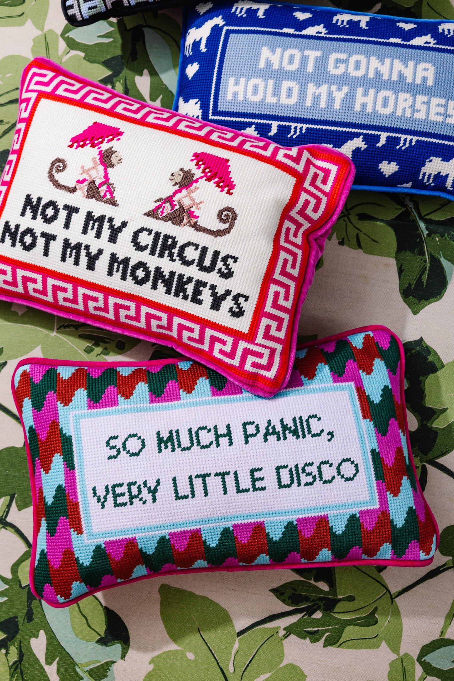 Panic at the Disco Needlepoint Pillow