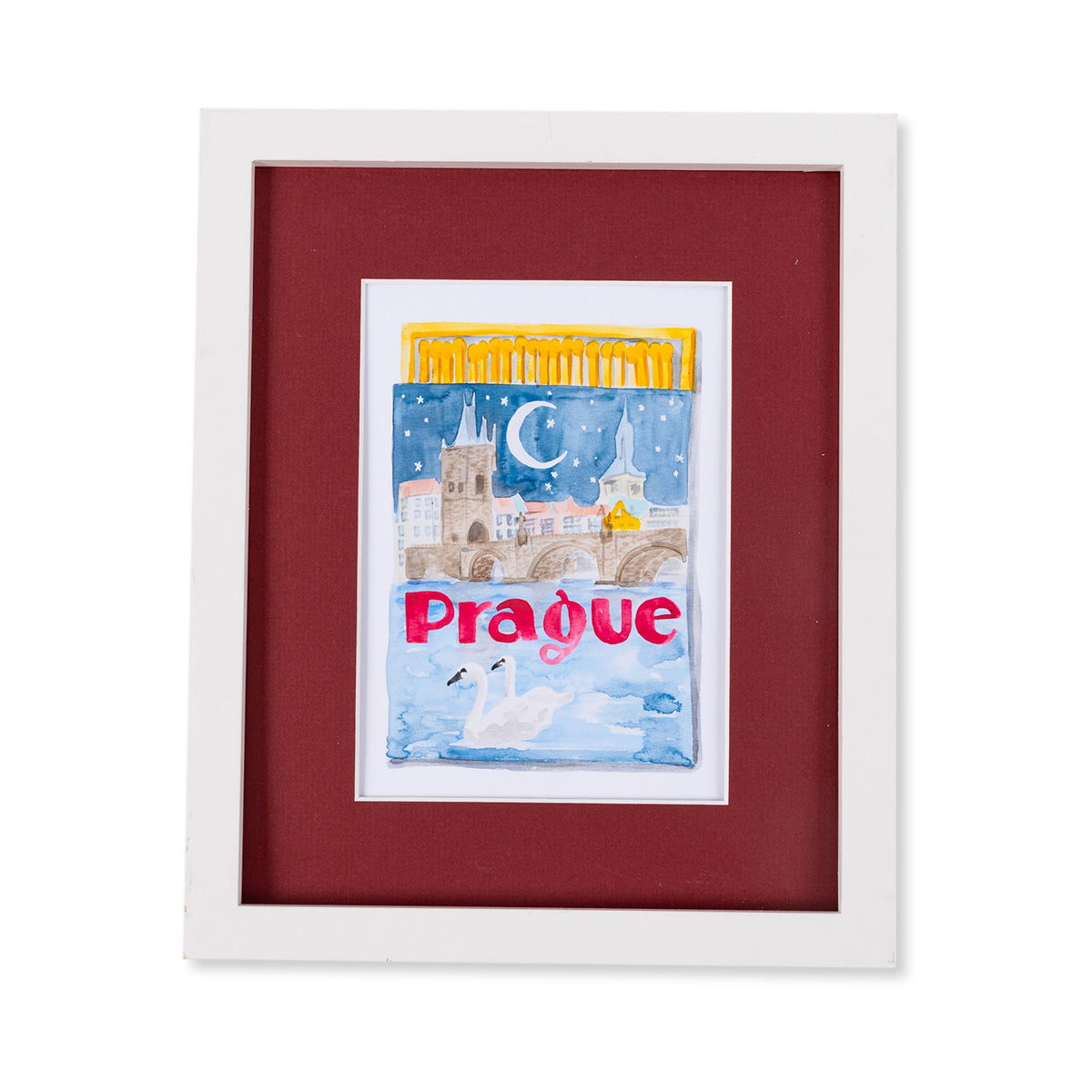 Prague Matchbook Art Print