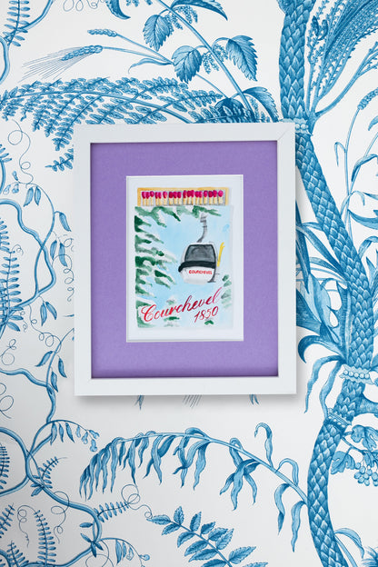 Courchevel Matchbook Art Print