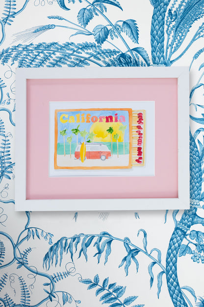 California Matchbook Art Print