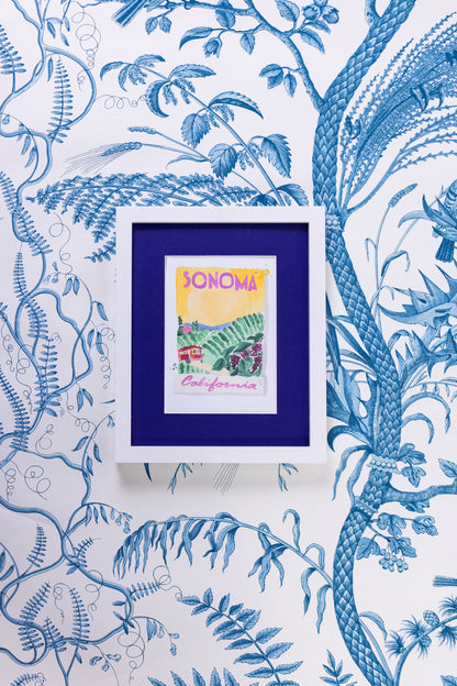 Sonoma Matchbook Art Print