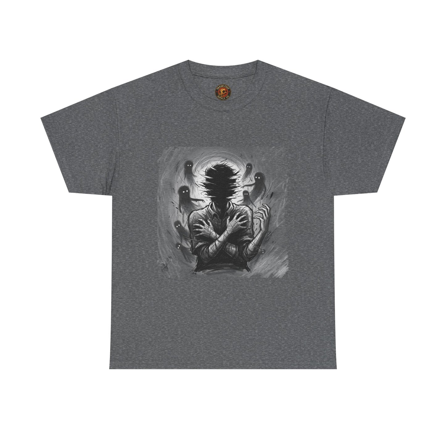 Xian Allen x Trash Cult Shirt – “Don’t Let Them In” | Ghost Spiral Emotional Horror Tee