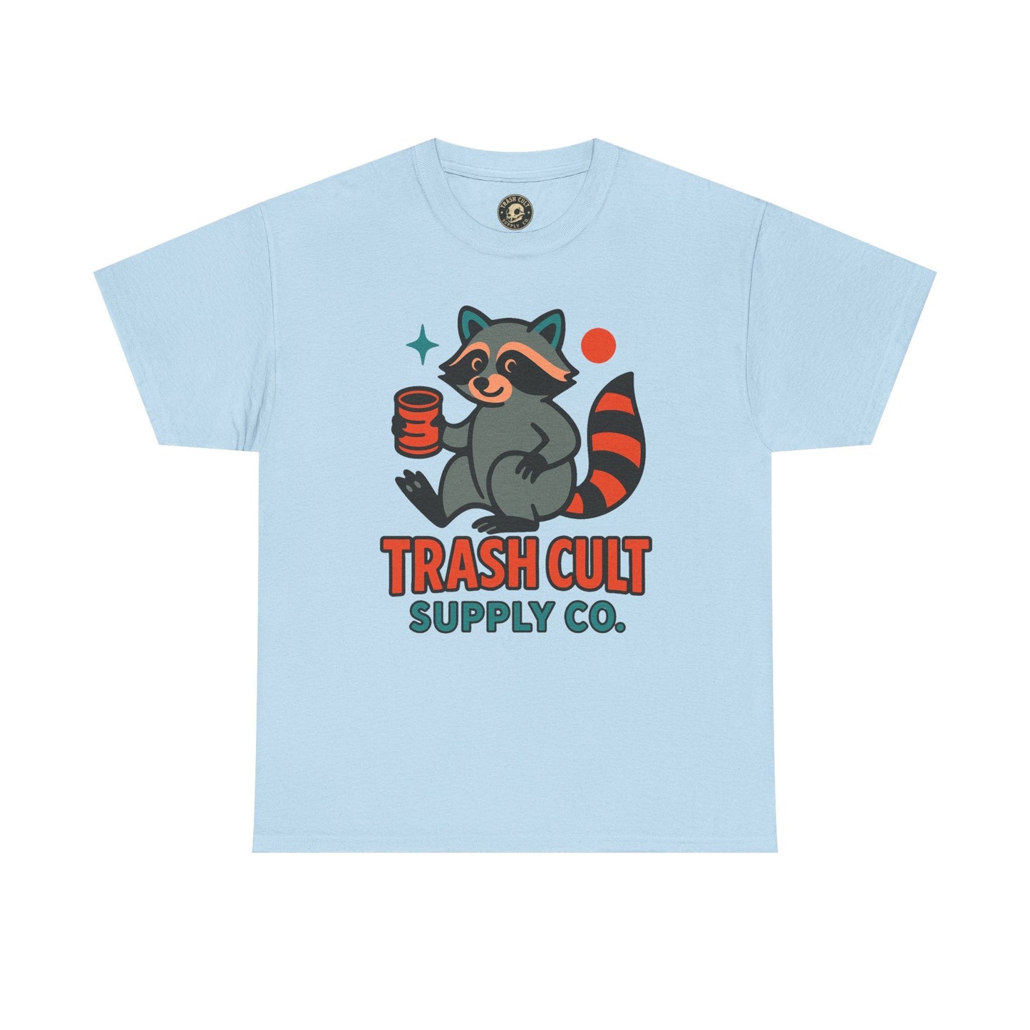 Trash Cult Supply Co. Unisex Heavy Cotton Tee, Eco-Friendly Tee, Gift for Raccoon Lovers, Cute Graphic T-Shirt, Trendy Streetwear, [...]