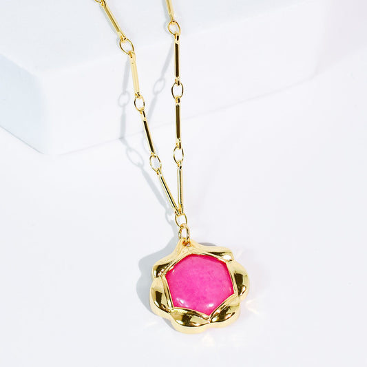 Pink Petal Kiss Necklace