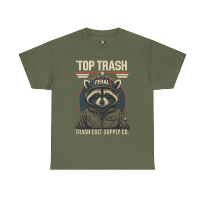 Feral Top Trash Raccoon Pilot Shirt – Trash Cult Supply Co. Parody Tee