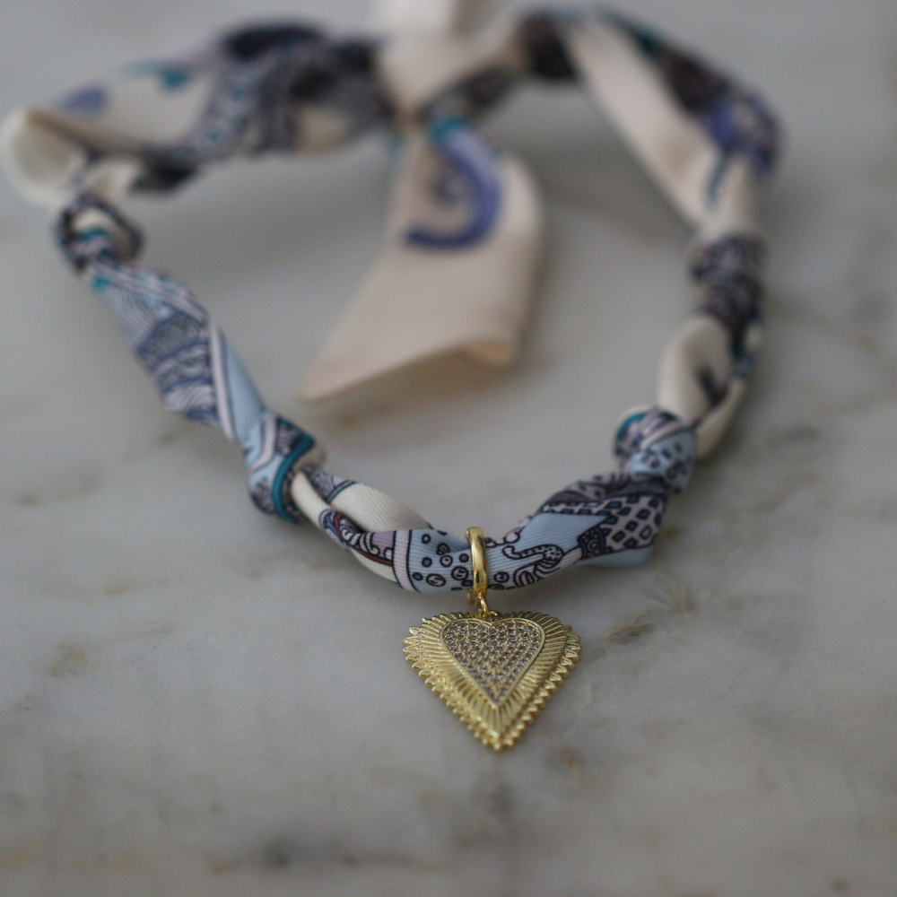 Prairie Sky Scarf Necklace