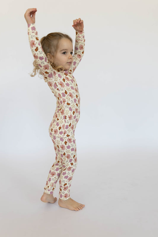 Floral Butterfly 2 piece PJ's