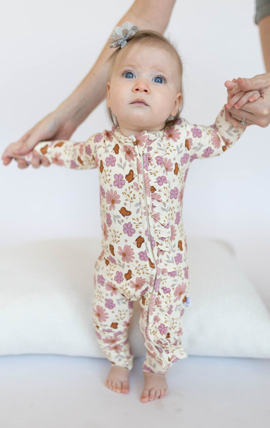 Floral Butterfly Loveralls