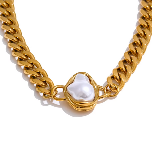 Harbor Pearl Link Necklace