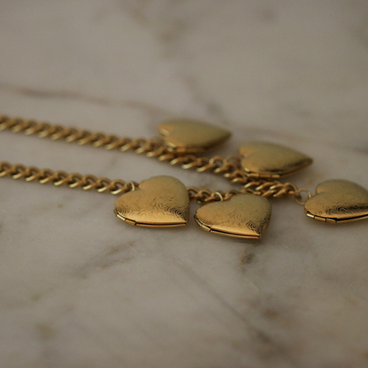 Margot Heart Locket Necklace-Stainless Steel