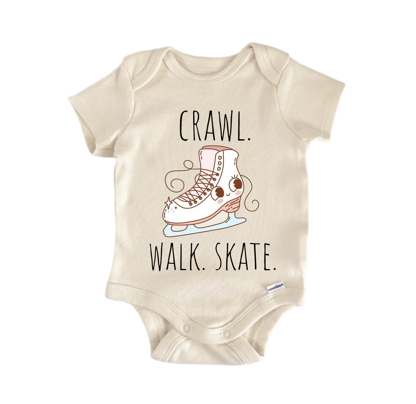 Ice Skater Newborn Baby Onesie® Bodysuit