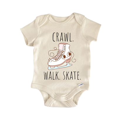 Ice Skater Newborn Baby Onesie® Bodysuit