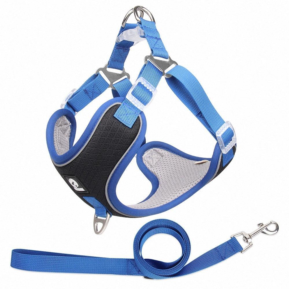 Adjustable Reflective Dog Harness Set