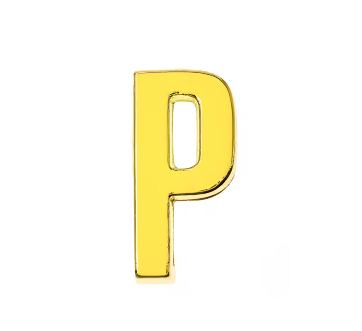 Scarf Slide Letters – 30mm – 14K Gold Non Tarnish