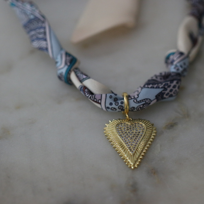 Prairie Sky Scarf Necklace