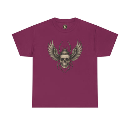 Winged Skull Scarab Shirt – Dark Gothic Beetle Graphic Tee – Gildan 5000 Unisex